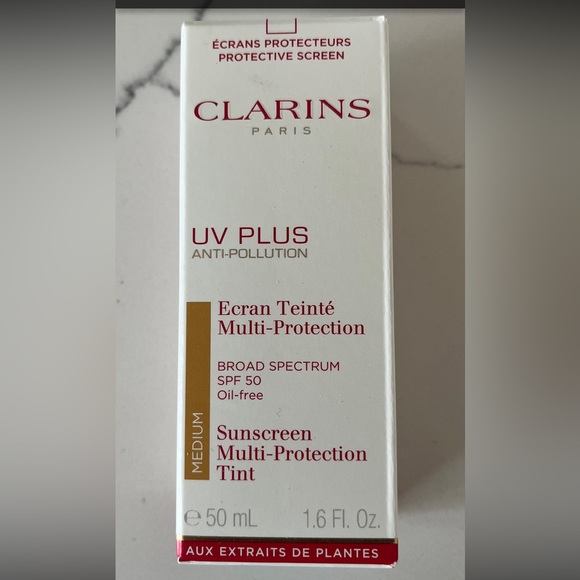 Clarins UV sunscreen multi-protection SPF 50, MEDIUM new in box - Picture 2 of 2